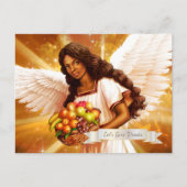 Carte Postale Bénédiction d'action de grâce. Peinture d'ange (Devant)