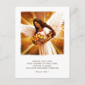 Carte Postale Bénédiction d'action de grâce. Peinture d'ange (Devant)