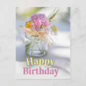 Carte Postale Bénédiction d'anniversaire inspirante et Verse bib (Devant)