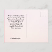 Carte Postale Bénédiction d'anniversaire Nombres 6:24 Que l'Éter (Dos)