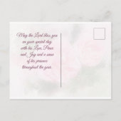 Carte Postale Bénédiction d'anniversaire Philippiens 1:2-3 Verse (Dos)