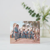 Carte Postale Bénédiction de la Pâque. Art (Debout devant)