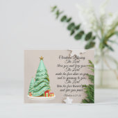 Carte postale Bénédiction de Noël (Debout devant)