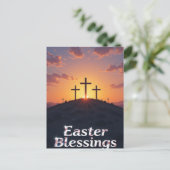 Carte Postale Bénédiction de Pâques de Sunset Cross (Debout devant)