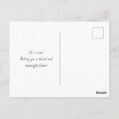 Carte Postale Bénédiction de Pâques de Sunset Cross (Dos)