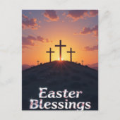 Carte Postale Bénédiction de Pâques de Sunset Cross (Devant)