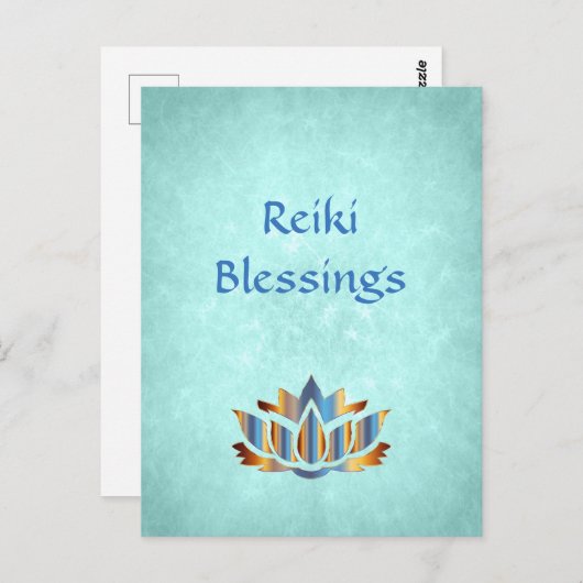 Carte Postale Bénédiction de Reiki (Devant / Derrière)