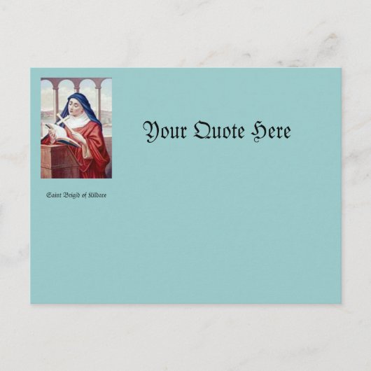 Carte Postale Bénédiction De Saint Brigid (Devant)