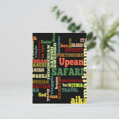 Carte Postale Bénédiction de voyage internationale (Debout devant)