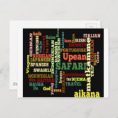 Carte Postale Bénédiction de voyage internationale (Devant / Derrière)