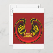 Carte Postale Bénédiction d'en haut : L'Amour de Dieu Salutation (Devant / Derrière)