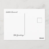 Carte Postale Bénédiction hébraïque de Souccot pour secouer la L (Dos)