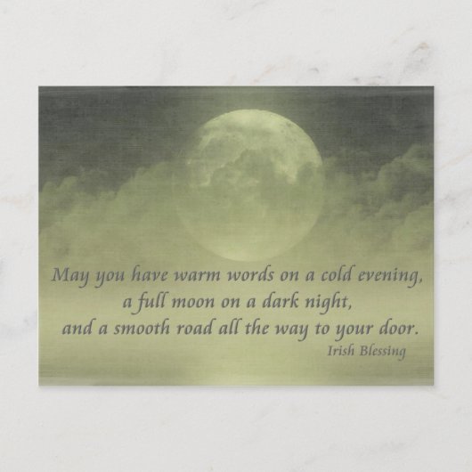 Carte Postale Bénédiction irlandaise (2) (Devant)