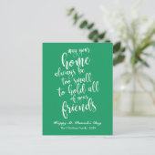 Carte Postale Bénédiction Irlandaise de Style Script pour la Sai (Debout devant)