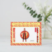 Carte Postale Bénédiction traditionnelle des Mariages chinois (Debout devant)