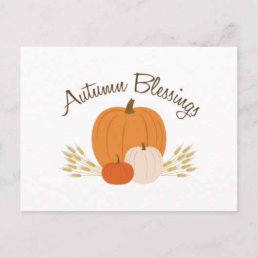 Carte Postale Bénédictions d'automne (Devant)
