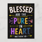 Carte Postale Bénédictions de cœur pur (Devant)