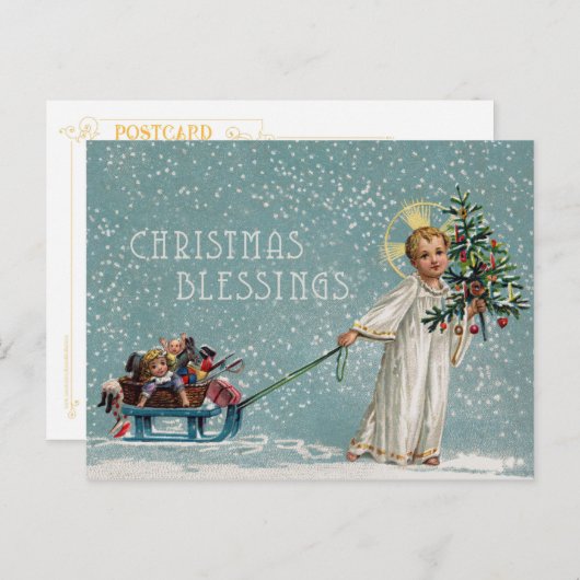 Carte postale Bénédictions de Noël (Devant / Derrière)