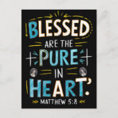 Carte Postale Bénédictions divines : Une Bible Verse Illuminatio (Devant)