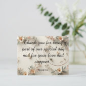 Carte Postale Bénédictions pastel : Un remerciement sincère (Debout devant)