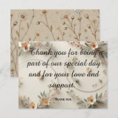 Carte Postale Bénédictions pastel : Un sincère remerciement (Devant / Derrière)