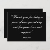 Carte Postale Bénédictions : Un sincère remerciement (Devant / Derrière)