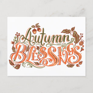 CARTE POSTALE BÉNÉFICES D'AUTOMNE