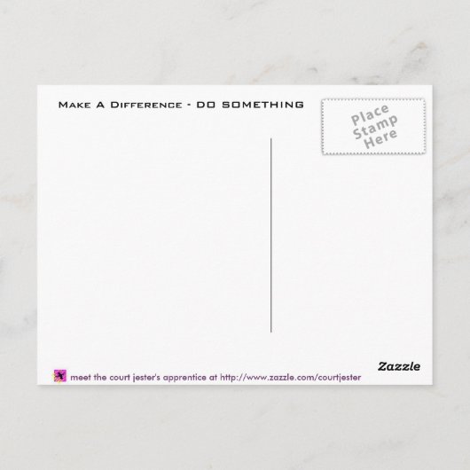 Carte Postale Bénévole (Dos)