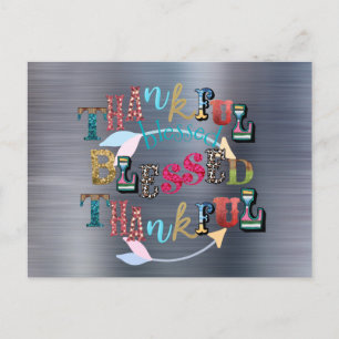 Carte Postale Béni et Reconnaissant 