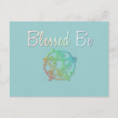 Carte Postale Béni soit avec joli coeur pentacle (Devant)