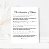 Carte Postale Béni soit l'âme qui entend le Seigneur