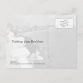 Carte Postale Benidorm Playa Levante Beach et Océan (Dos)