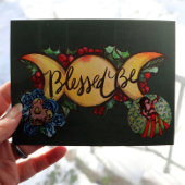 Carte Postale Bénie soit la triple déesse de la lune Holly Yule