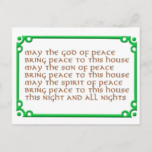 Carte Postale Bénis cette Maison !