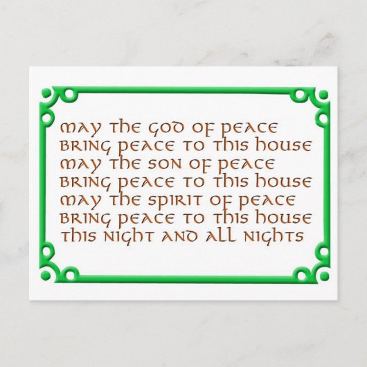 Carte Postale Bénis cette Maison ! (Devant)