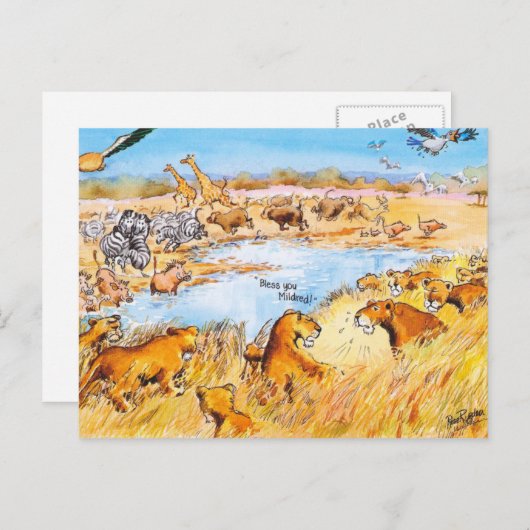 Carte Postale bénis-toi ! (Devant / Derrière)