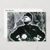 Carte Postale Benito Mussolini (Devant / Derrière)