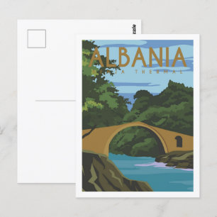 Carte Postale Benja Thermal Albanie Illustration des lieux de vo
