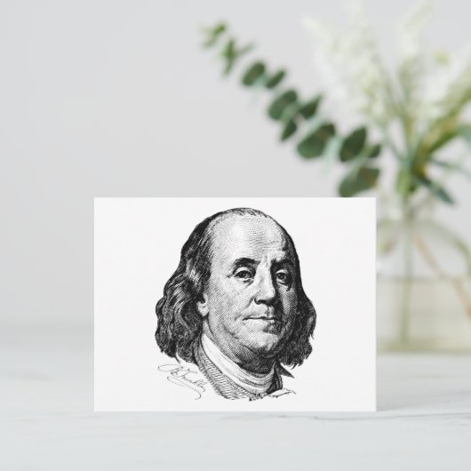 Carte Postale Benjamin Franklin (Debout devant)