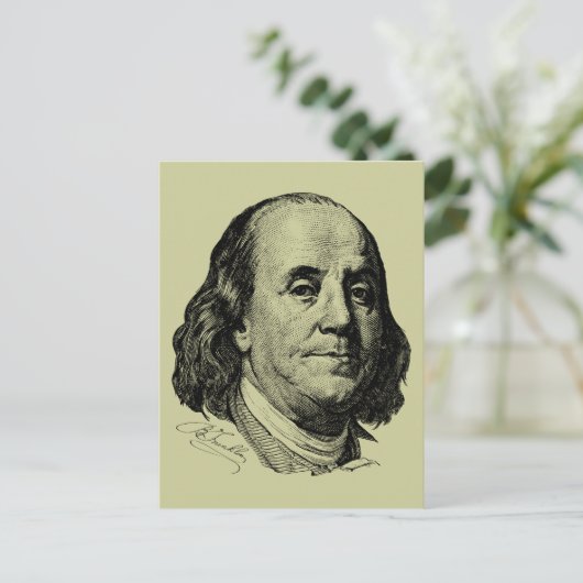Carte Postale Benjamin Franklin (Debout devant)
