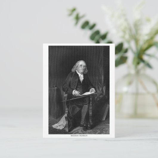 Carte Postale Benjamin Franklin (Debout devant)