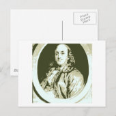 Carte Postale Benjamin Franklin (Devant / Derrière)