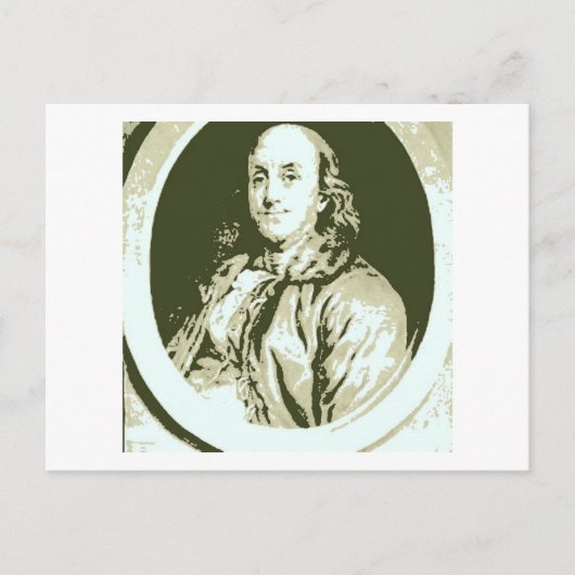 Carte Postale Benjamin Franklin (Devant)