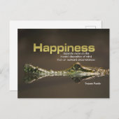 Carte Postale Benjamin Franklin Citation Inspirationnelle "Bonhe (Devant / Derrière)