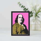 Carte Postale Benjamin Franklin dans le style Pop Art (Debout devant)