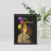 Carte Postale Benjamin Franklin Joyeux anniversaire (Debout devant)