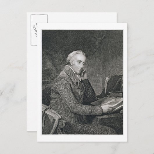 Carte Postale Benjamin Rush, gravé par Richard W. Dodson (1812 (Devant / Derrière)