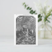 Carte Postale Benjamin Waterhouse Hawkins Studio Antique Print (Debout devant)