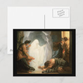 Carte Postale Benjamin West Saul et la sorcière d'Endor (Devant / Derrière)
