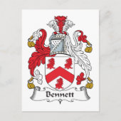 Carte Postale Bennett Family Crest (Devant)